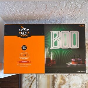 Hyde and Eek! LED Boo Color Changing Sign